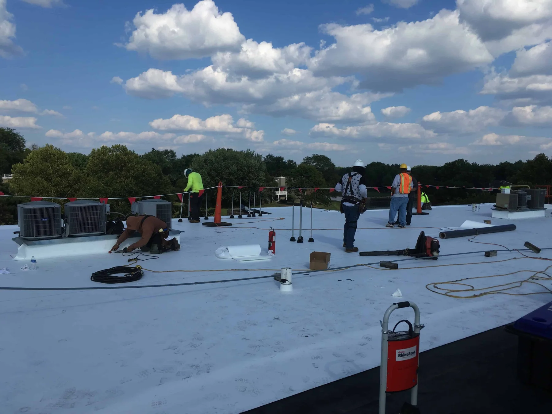 Commercial roof or building exterior